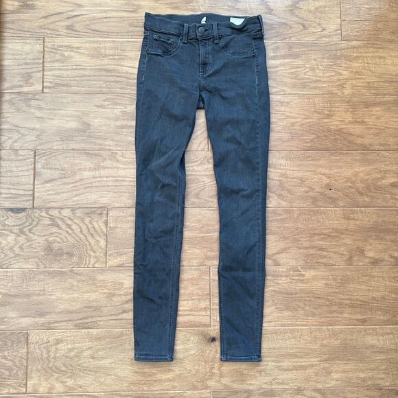 Rag & Bone Jean Legging Women's Size 27 Premier Dark Gray Skinny - Picture 1 of 11
